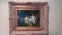 Gold Framed Oil Painting--26" x 22" (Excellent
