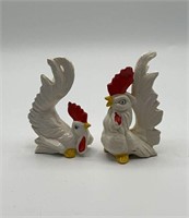 5" Pair Gamecocks Rooster S&P Set