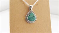 Pendant Turquoise, Sterling Silver