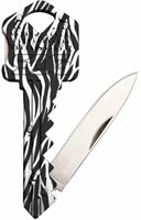 SOG Key Lockback Zebra knife