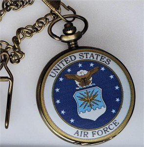 US Airforce pocket watch w/pocketclip