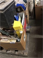 3 BOXES(ROW)--PAINTING SUPPLIES