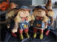 Pair of Harvest Creations Straw Doll couples (4)