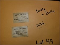 1938 Dotty & Daffy Tickets