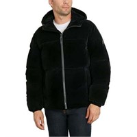 Sean John Men s Velvet Hooded Puffer Jacket