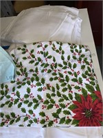 Tote of fabric tablecloth and pioneer hybrid seed