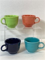 Set Of Four Fiesta Coffee Mugs