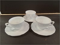 Three Cups and Three Saucers