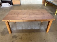 Wood dining table