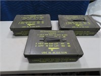 (3) Metal Flats 20mmLinked Ammo Cans