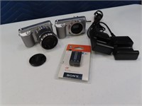 (2) SONY nex-f3 DIgital 16.1mp Cameras SET $$