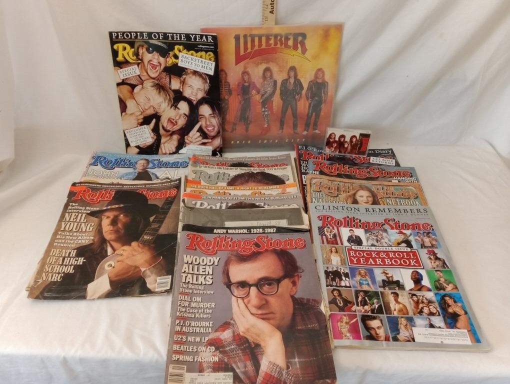 Litterer Record & Rolling Stone Magazines