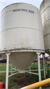 1800bu Hopper-Bottom Grain Bin w/ Skid (Off Site)