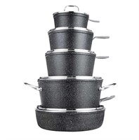 HERITAGE THE ROCK FORGED NON STICK COOKWARE SET