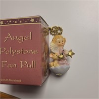 Angel Polystone Fan Pull. New