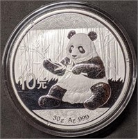 2017 30g Chinese Silver Panda Proof Like Finish