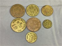 Vintage coal miner store tokens