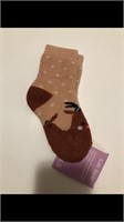 New Kids socks reindeer pink dots design one s