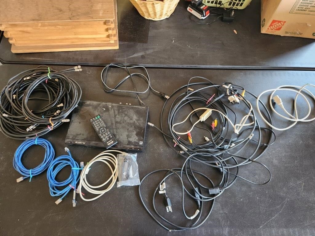 DVD Player, Cat Cables, Cords