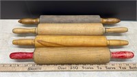 4 Wooden Rolling Pins