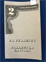 1976 4 $2 Bill Sheet of uncut Currency