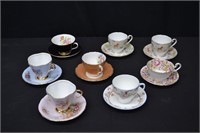 8 Sets English Made Cups & Saucers