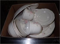 Box of Pfaltzgraff Dishes