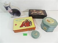 Qty of Vintage Tin Boxes