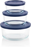 Pyrex Simply Store 6-Pc Glass Food Storage Set