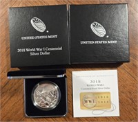 2018-S World War Silver Dollar Proof