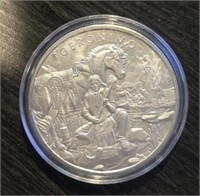 One Ounce Silver Round: Geronimo