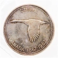 Canada 1967 Silver Dollar MS65 ICCS