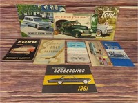 1940s, 50s and 60s Automotive Brochures