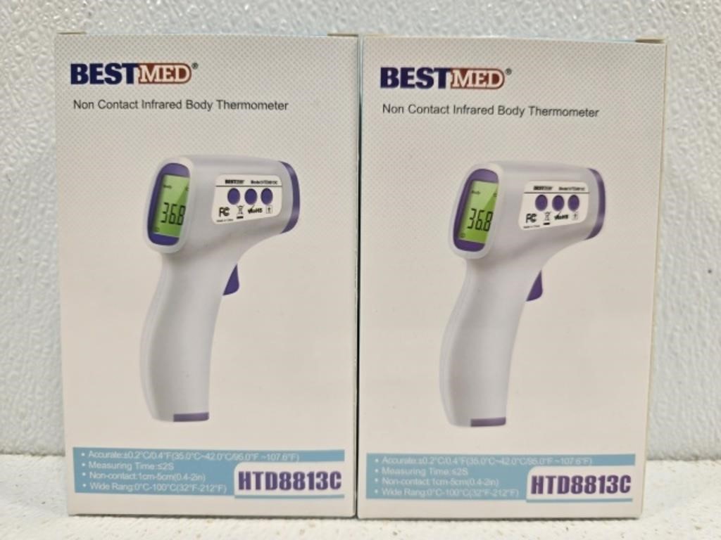 Pair of best med non contact infrared body thermo