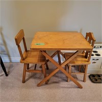 B235 Vintage Toddler size Kids table and chair set