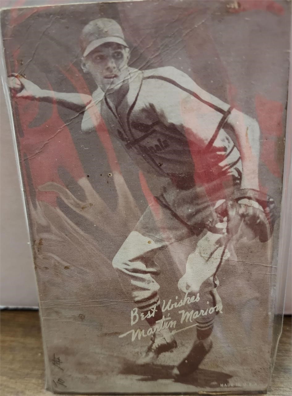 Martin Marion - Baseball's Great HOF  Exhibit