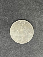 Canadian Silver Dollar 1961