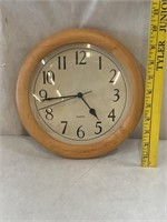 Wood Framed Kitchen Clock