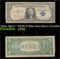 **Star Note** 1957B $1 Blue Seal Silver Certificat