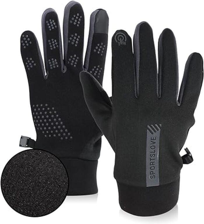 (N) Winter Gloves Men, Waterproof Windproof Winter