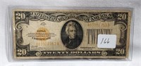$20 Gold Certificate 1928 VG