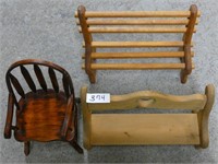 (3) Pieces of Small Wooden Furniture