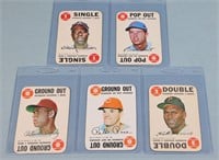 (5) 1968 Topps Hall of Famer Baseball Cards