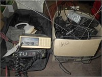 2 boxes of misc VHI radios & antennas