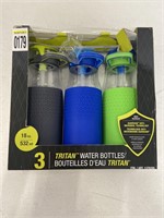 TRITAN WATER BOTTLES 3 PACK