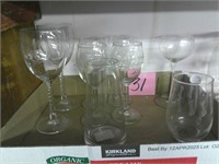 Etched Glasses Lot
