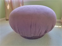 Round Purple Ottoman