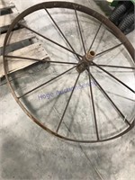 Steel wheel- approx 42" across