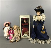 Lot Of 5 Collector Dolls