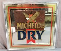 19" Michelob Dry Beer Advertising Mirror